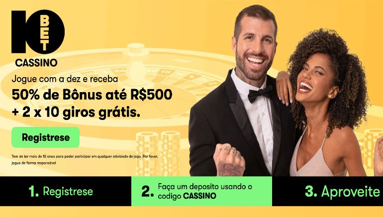 10bet Casino é Lançado no Brasil com Ofertas Atraentes: Ganhe 50% de Bônus até R$500 mais 20 Rodadas Grátis