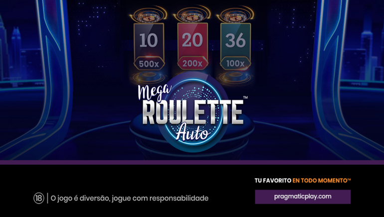 Pragmatic Play Lança Auto Mega Roulette, uma Nova Abordagem ao Clássico do Cassino Ao Vivo
