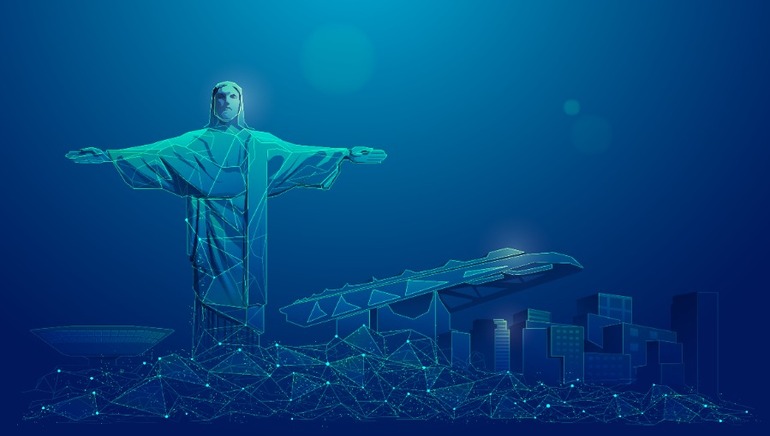 Mapa 3D do Brasil