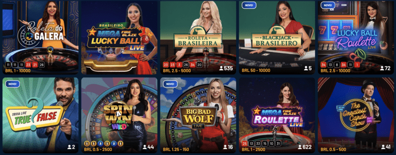 Galerabet Popular Live Casino Games